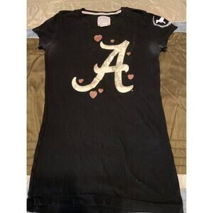 Victoria's Secret Pink Alabama Football Vintage T-Shirt Baby Tee Size Small (S)